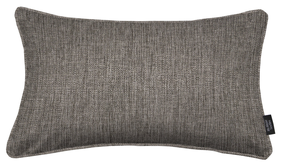 McAlister Textiles Capri Charcoal Piped Cushion Cushions and Covers 