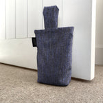 Cargar imagen en el visor de la galería, McAlister Textiles Capri Navy Blue Doorstop Doorstops 
