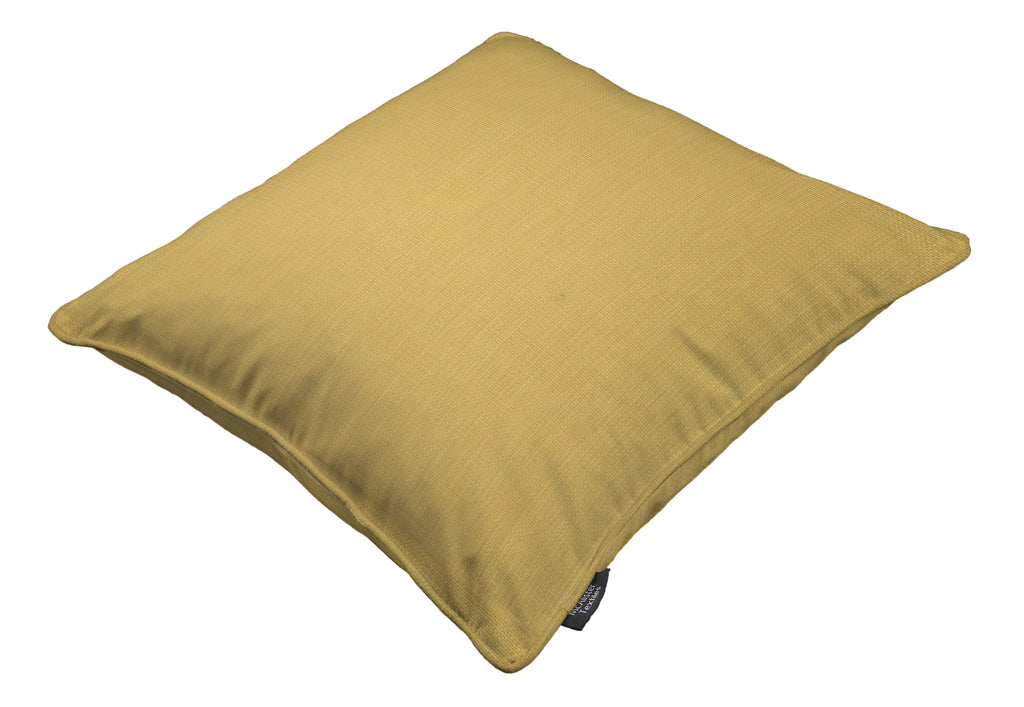 McAlister Textiles Capri Ochre Yellow Piped Cushion Cushions and Covers 