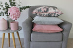 Cargar imagen en el visor de la galería, McAlister Textiles Matt Dove Grey Piped Velvet Cushion Cushions and Covers 
