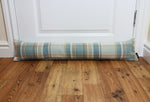 Cargar imagen en el visor de la galería, McAlister Textiles Heritage Duck Egg Blue Tartan Draught Excluder Draught Excluders 
