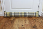 Cargar imagen en el visor de la galería, McAlister Textiles Heritage Yellow + Grey Tartan Draught Excluder Draught Excluders 
