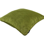 Cargar imagen en el visor de la galería, McAlister Textiles Matt Lime Green Piped Velvet Cushion Cushions and Covers 
