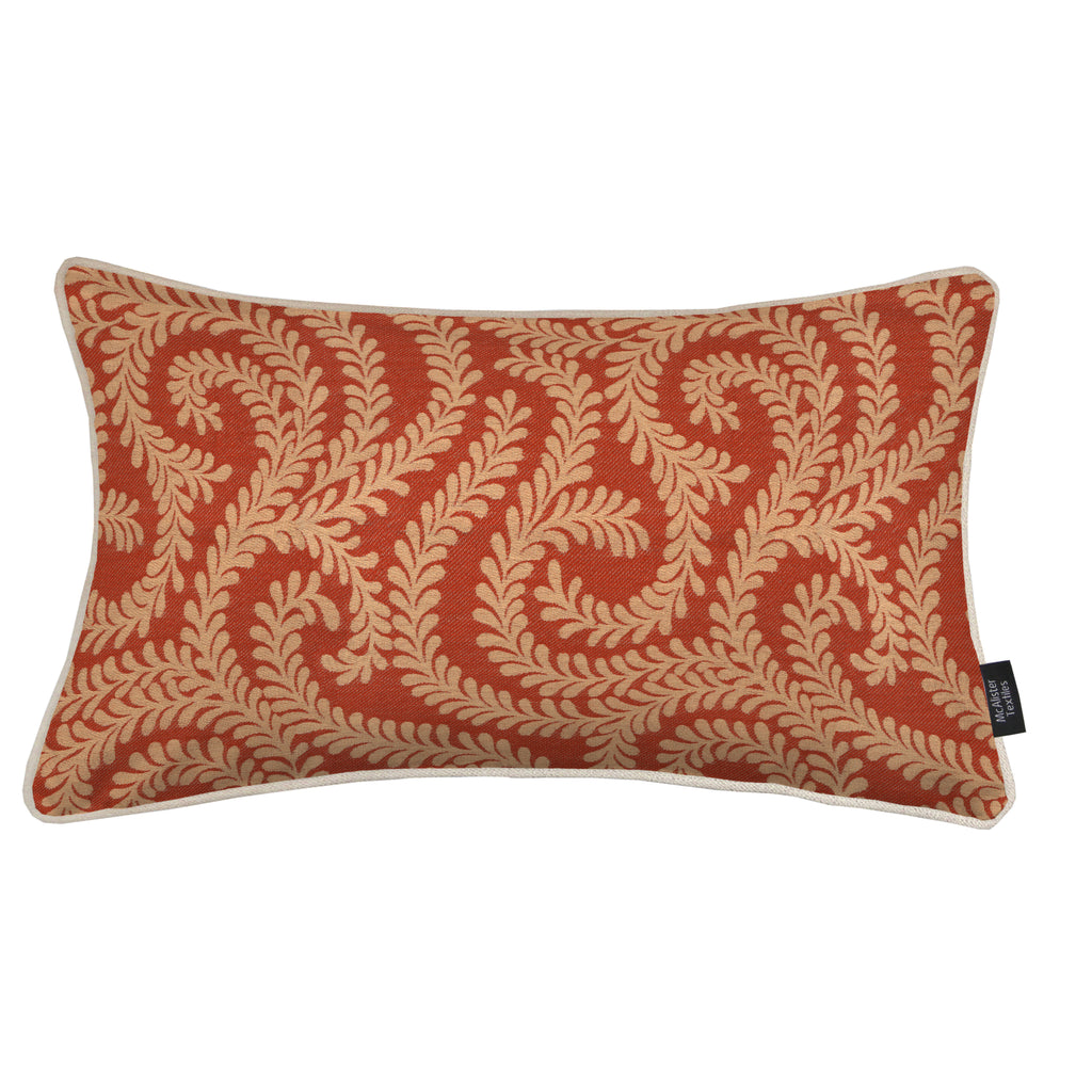 McAlister Textiles Little Leaf Burnt Orange Pillow Pillow 