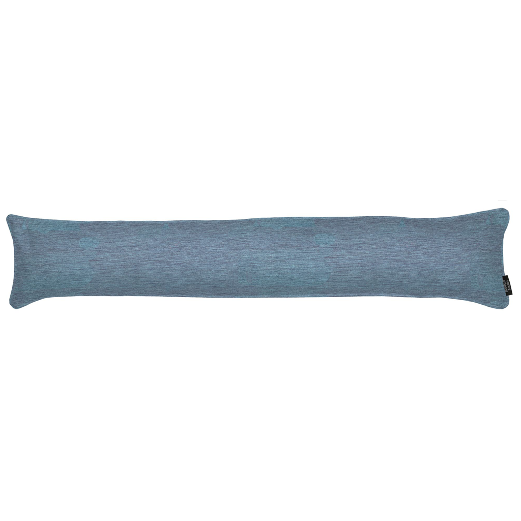 McAlister Textiles Plain Chenille Wedgewood Blue Draught Excluder Draught Excluders 