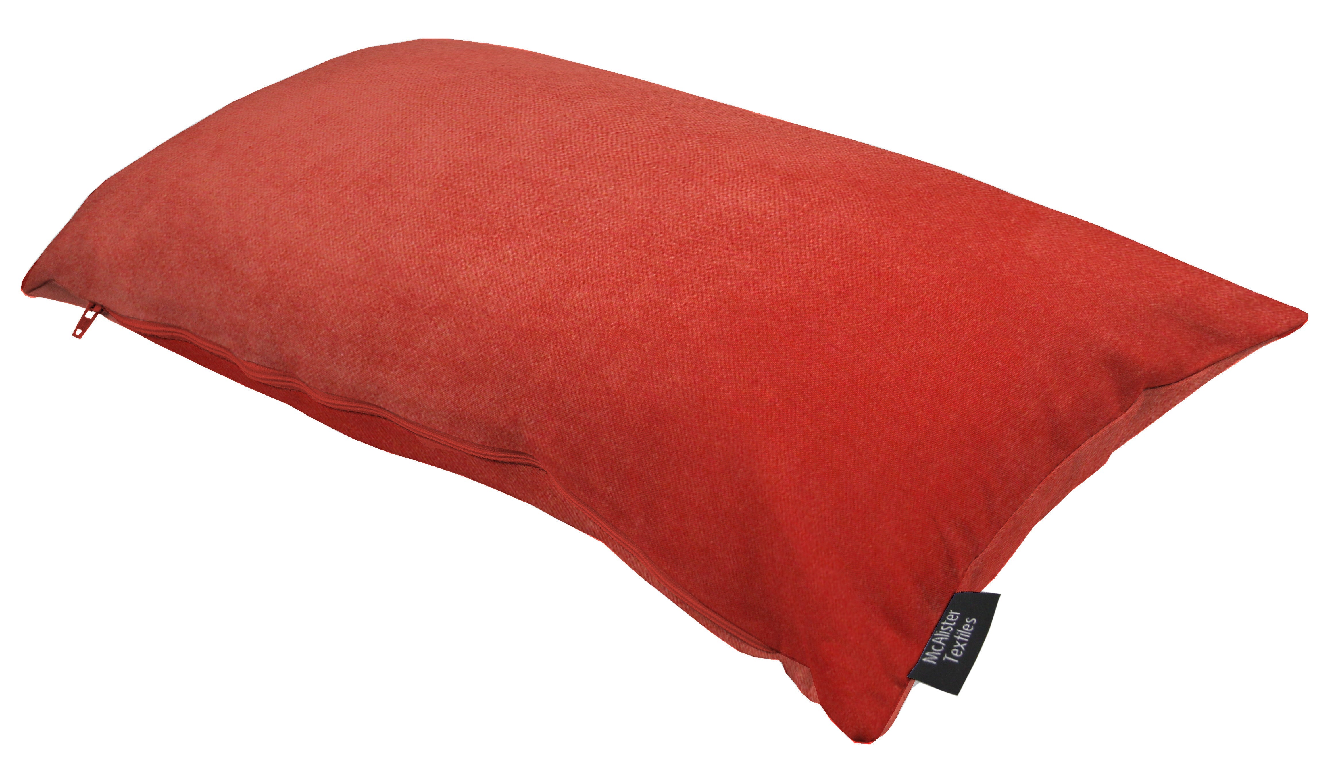 McAlister Textiles Matt Coral Pink Velvet Modern Look Plain Cushion Cushions and Covers 