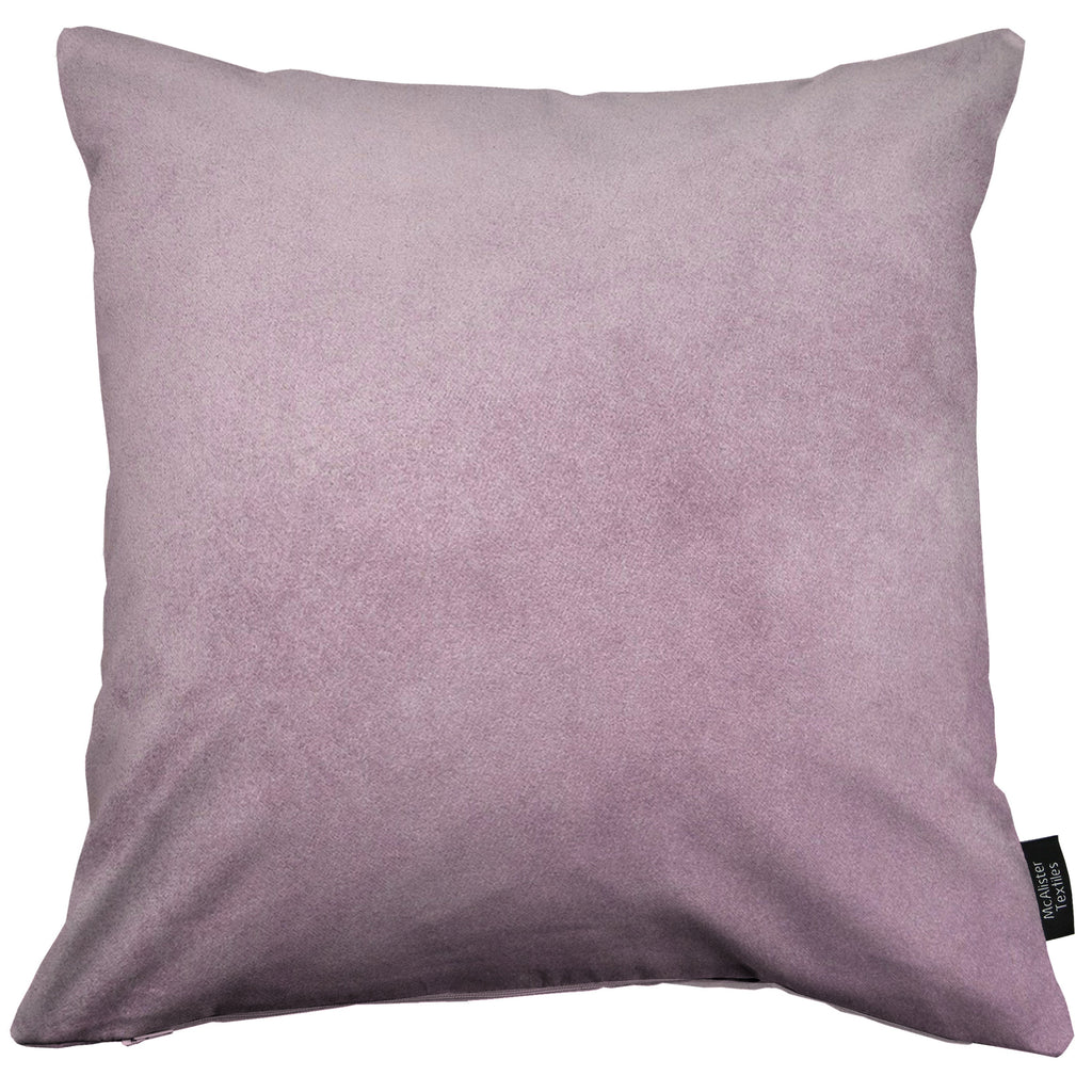 McAlister Textiles Matt Lilac Purple Velvet Modern Look Plain Cushion Cushions and Covers 
