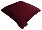 Cargar imagen en el visor de la galería, McAlister Textiles Matt Wine Red Velvet Modern Look Plain Cushion Cushions and Covers 
