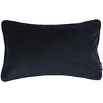 Cargar imagen en el visor de la galería, McAlister Textiles Matt Black Piped Velvet Cushion Cushions and Covers 
