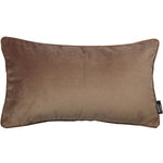 Cargar imagen en el visor de la galería, McAlister Textiles Matt Mocha Brown Piped Velvet Cushion Cushions and Covers 
