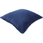 Cargar imagen en el visor de la galería, McAlister Textiles Matt Navy Blue Piped Velvet Cushion Cushions and Covers 
