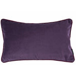 Cargar imagen en el visor de la galería, McAlister Textiles Matt Aubergine Purple Piped Velvet Cushion Cushions and Covers 
