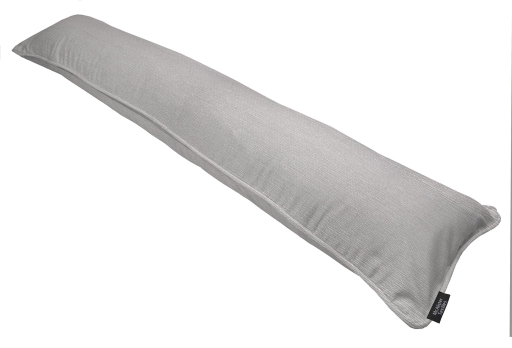 McAlister Textiles Roma Light Grey Draught Excluders Draught Excluders 