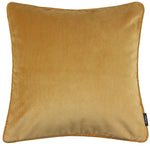 Cargar imagen en el visor de la galería, McAlister Textiles Matt Ochre Yellow Velvet 43cm x 43cm Piped Cushion Sets Cushions and Covers 
