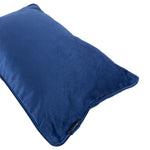 Cargar imagen en el visor de la galería, McAlister Textiles Matt Navy Blue Piped Velvet Cushion Cushions and Covers 
