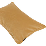 Cargar imagen en el visor de la galería, McAlister Textiles Matt Ochre Yellow Piped Velvet Cushion Cushions and Covers 
