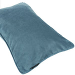 Cargar imagen en el visor de la galería, McAlister Textiles Matt Petrol Blue Piped Velvet Cushion Cushions and Covers 
