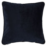 Cargar imagen en el visor de la galería, McAlister Textiles Matt Black Velvet 43cm x 43cm Piped Cushion Sets Cushions and Covers 
