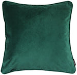 Cargar imagen en el visor de la galería, McAlister Textiles Matt Emerald Green Velvet 43cm x 43cm Piped Cushion Sets Cushions and Covers 
