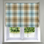 Cargar imagen en el visor de la galería, McAlister Textiles Angus Duck Egg Blue Tartan Roman Blind mws_apo_generated 
