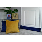 Cargar imagen en el visor de la galería, McAlister Textiles Matt Navy Blue Piped Velvet Cushion Cushions and Covers 
