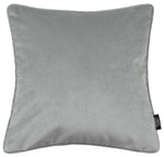 Cargar imagen en el visor de la galería, McAlister Textiles Matt Dove Grey Velvet 43cm x 43cm Piped Cushion Sets Cushions and Covers 
