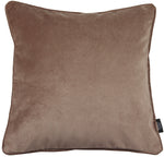 Cargar imagen en el visor de la galería, McAlister Textiles Matt Mocha Brown Velvet 43cm x 43cm Piped Cushion Sets Cushions and Covers 
