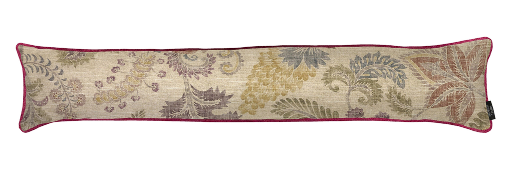 McAlister Textiles Floris Vintage Floral Linen Draught Excluder Draught Excluders 