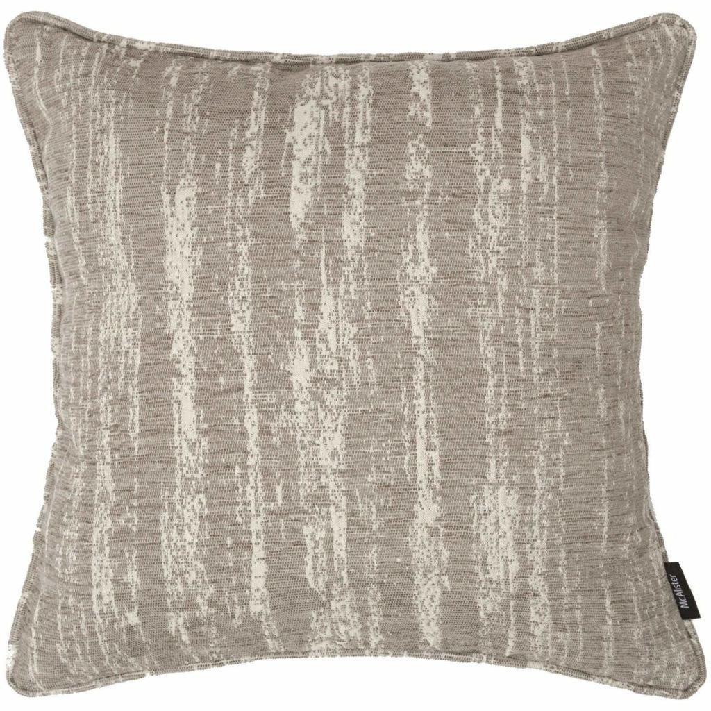 McAlister Textiles Textured Chenille Silver Grey Cushion Cushions and Covers Polyester Filler 49cm x 49cm 