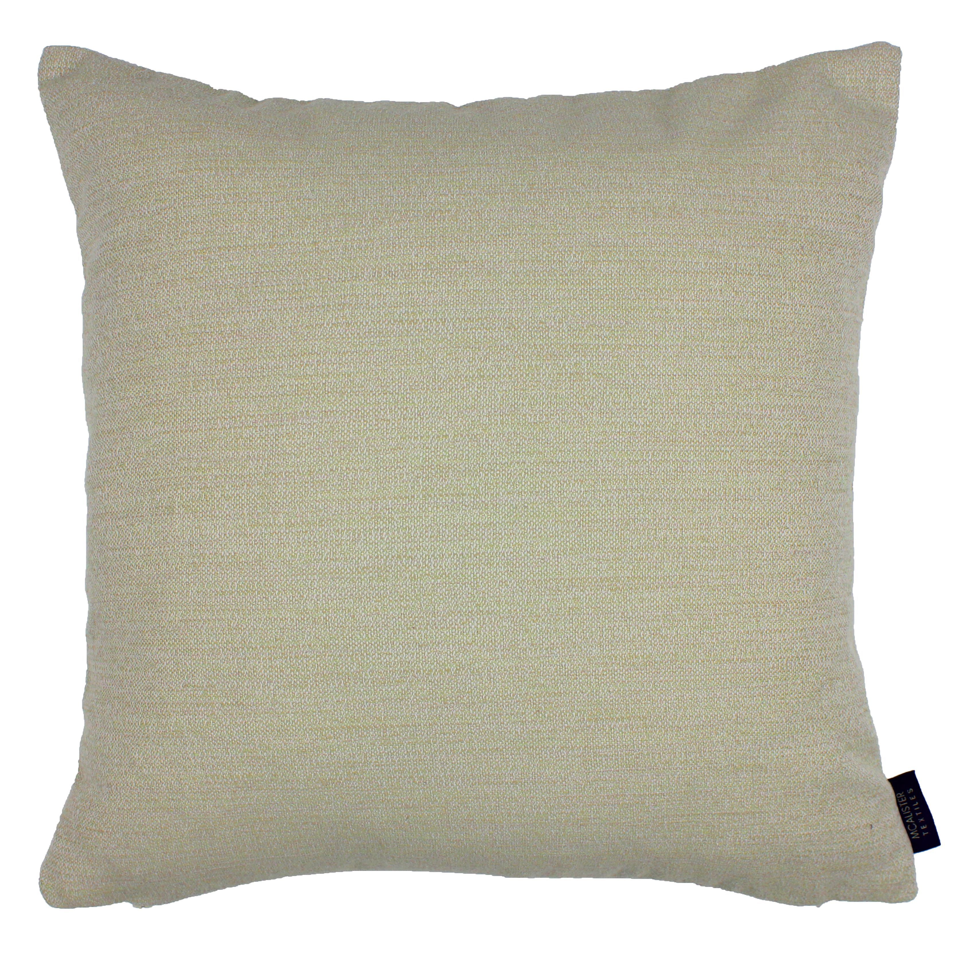 McAlister Textiles Hamleton Soft Green Textured Plain Cushion Cushions and Covers Cover Only 43cm x 43cm 