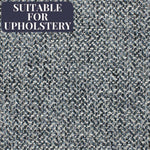 Cargar imagen en el visor de la galería, McAlister Textiles Harris Charcoal Grey and Blue Tweed Fabric Fabrics 1/2 Metre 
