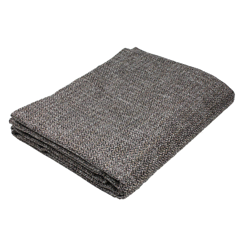 McAlister Textiles Lewis Tweed Throws and Runners Grey Heather Throws and Runners Regular (130cm x 200cm) 