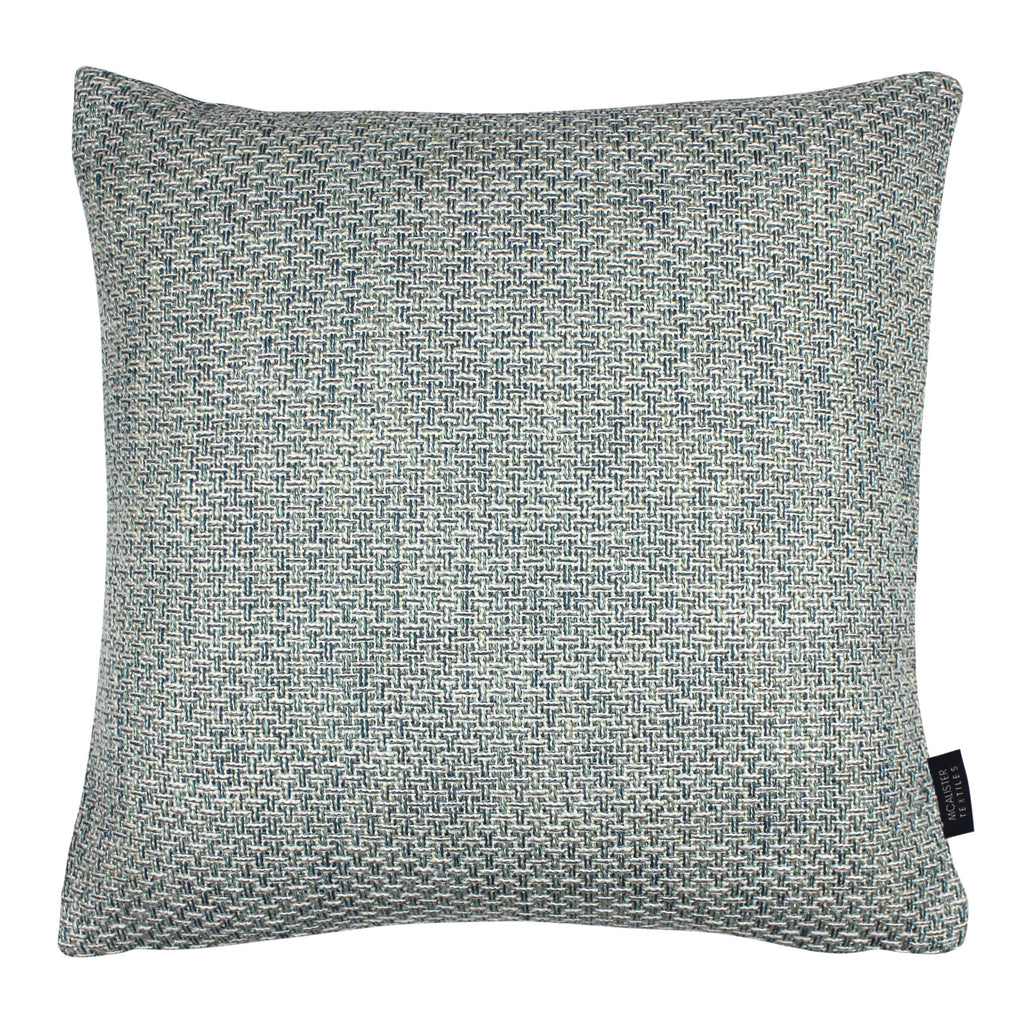 McAlister Textiles Skye Tweed Cushion - Teal Cushions and Covers Cover Only 43cm x 43cm 