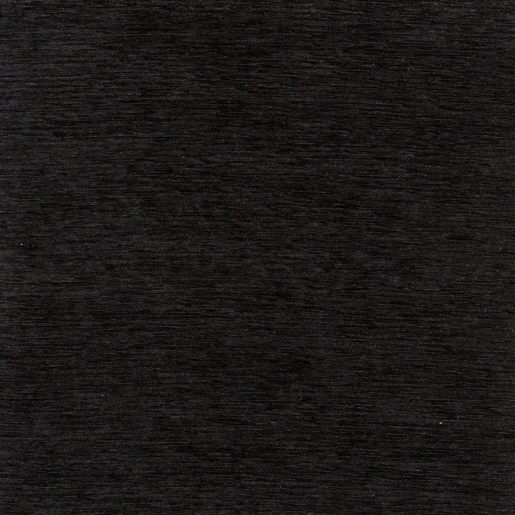 McAlister Textiles Plain Chenille Black Fabric Fabrics 1 Metre 