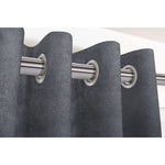 Cargar imagen en el visor de la galería, McAlister Textiles Matt Charcoal Grey Velvet Curtains Tailored Curtains 
