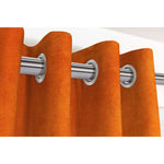 Cargar imagen en el visor de la galería, McAlister Textiles Matt Burnt Orange Velvet Curtains Tailored Curtains 
