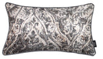 Cargar imagen en el visor de la galería, McAlister Textiles Renaissance Charcoal Grey Printed Velvet Pillow Pillow Cover Only 50cm x 30cm 
