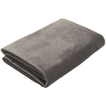 Cargar imagen en el visor de la galería, McAlister Textiles Matt Charcoal Grey Velvet Throw Blankets &amp; Runners Throws and Runners Regular (130cm x 200cm) 
