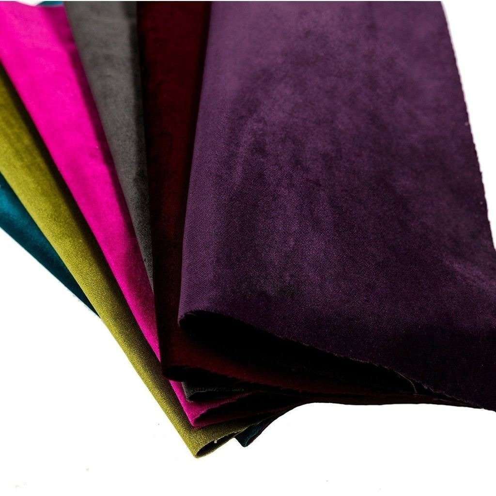 McAlister Textiles Matt Wine Red Velvet Fabric Fabrics 