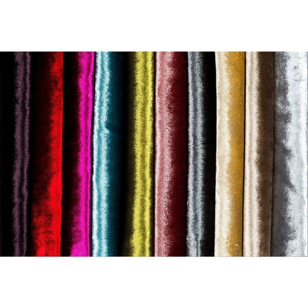McAlister Textiles Crushed Velvet Rose Pink Fabric Fabrics 