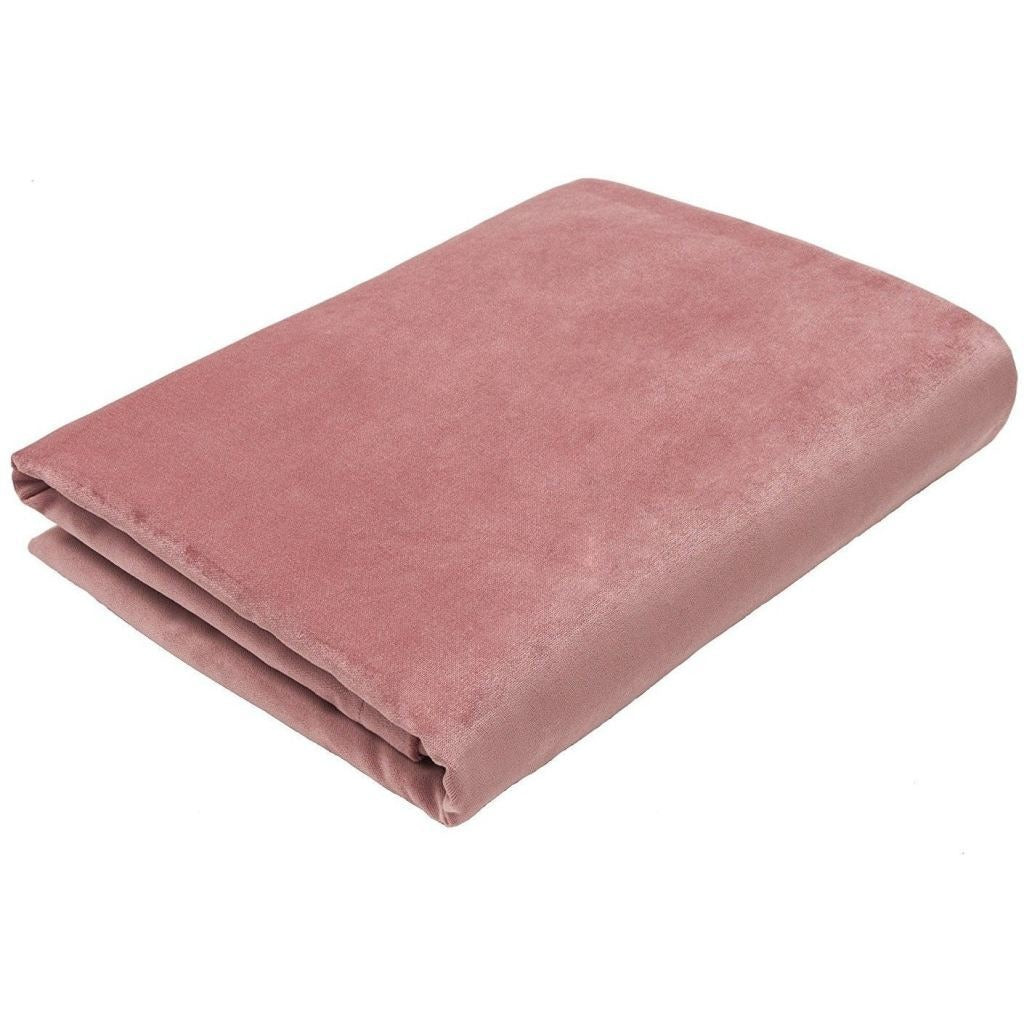 McAlister Textiles Matt Blush Pink Velvet Throw Blankets & Runners Throws and Runners Regular (130cm x 200cm) 