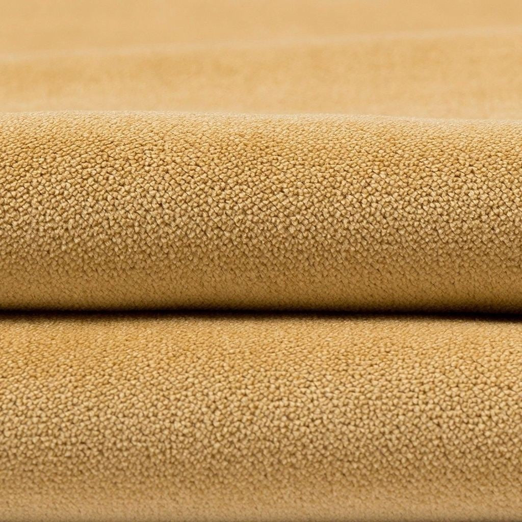 McAlister Textiles Matt Ochre Yellow Velvet Fabric Fabrics 