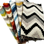 Cargar imagen en el visor de la galería, McAlister Textiles Navajo Blue + Lime Green Striped Fabric Fabrics 
