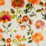 Cargar imagen en el visor de la galería, McAlister Textiles Renoir Floral Orange Velvet Fabric Fabrics 1 Metre 
