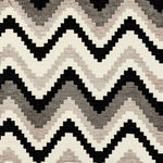 Cargar imagen en el visor de la galería, McAlister Textiles Navajo Black + Grey Striped Fabric Fabrics 1 Metre 
