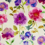 Cargar imagen en el visor de la galería, McAlister Textiles Renoir Floral Violet Purple Velvet Fabric Fabrics 1 Metre 
