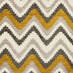 Cargar imagen en el visor de la galería, McAlister Textiles Navajo Yellow+ Grey Striped Fabric Fabrics 1 Metre 
