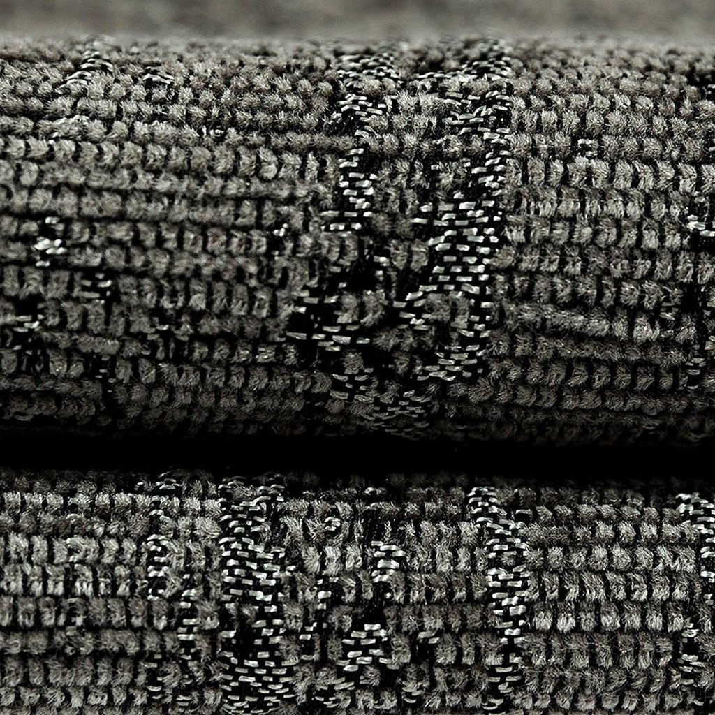 McAlister Textiles Textured Chenille Charcoal Grey Fabric Fabrics 