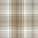 Cargar imagen en el visor de la galería, McAlister Textiles Angus Beige Cream Tartan Check Curtain Fabric Fabrics 1/2 Metre 
