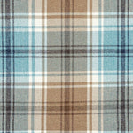 Cargar imagen en el visor de la galería, McAlister Textiles Angus Duck Egg Blue Tartan Check Curtain Fabric Fabrics 
